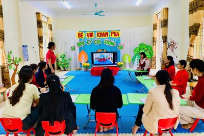 SINH HOẠT CHUYÊN MÔN THEO NGHIÊN CỨU BÀI HỌC CỦA TRƯỜNG MN D PHƯỜNG TIÊN SƠN